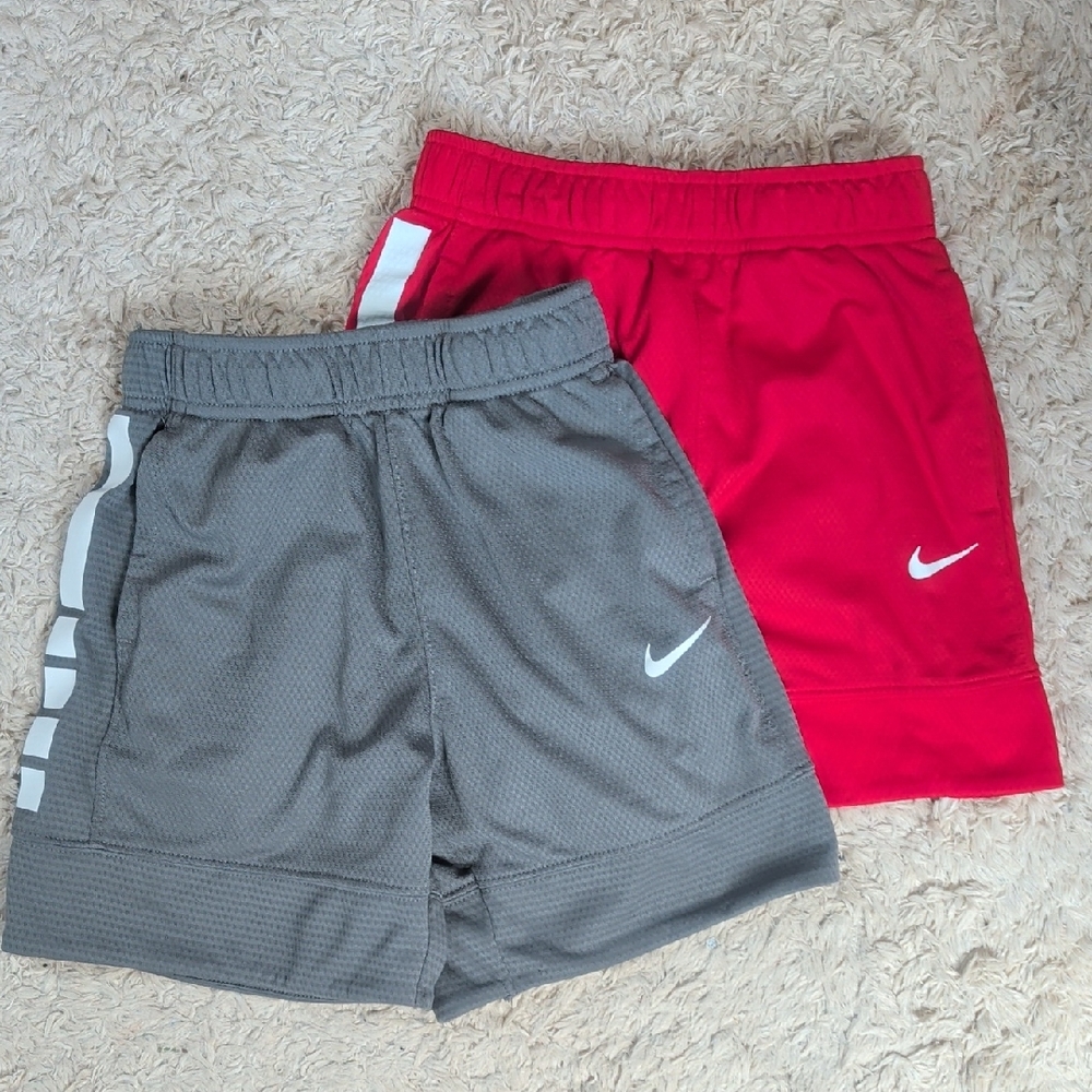 Nike dry Fit Red and Gray Shorts